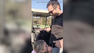 We just meeting this chick having fun golf