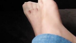 my transparent nylon man foot