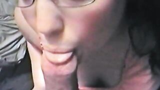 BBW Bimbo blows dick three