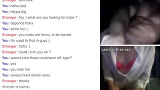 Slender Cutie helps dude to jerk off