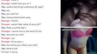 Slender Cutie helps dude to jerk off