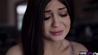 Beauty 19 year old aggressively nailed by her pervy stepdad