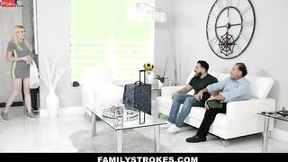 Blonde Barely Legal Step Sis Lets new Step Brother Fill her Vagina with