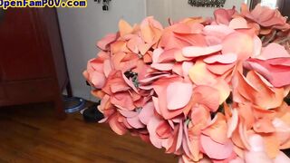 Pornstar stepmom busty mature rides POV stepson cock