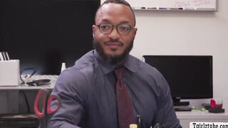Transgender boss analed by black in office