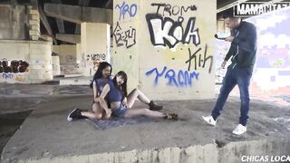 MAMACITAZ - Superb Girls Francys Belle & Luna Rival have Crazy Hot Dyke Sex Outdoor