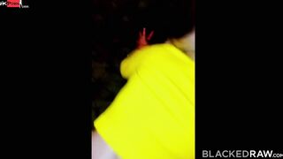 BLACKEDRAW Petite Blonde Coco squirts all over Isiah's big black cock