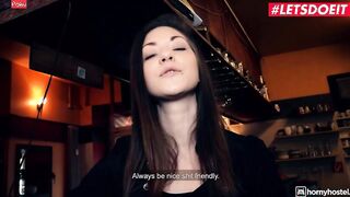 TURNED ON HOSTEL Silvia Dellai Takes Penis From Hostel Inspector