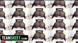 TeamSkeet - Passionate 18 In Stockings Oils Up And Bounces