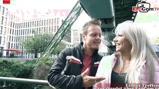 German Anal 3some with 2 lucky Men and a blonde Hoe inside Panties