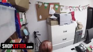 Shoplyfter - Passionate Red Haired Thief Krystal Orchid Getting On Her Knees And Swallows Gigantic Cummed