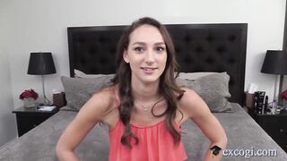 Slender Double Banged! Andi Rose Takes 2 Cocks In Her Great Banged