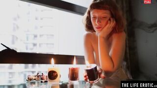 Dirty sexy Enhances her Orgasms with Candles and Hottie Wax Play