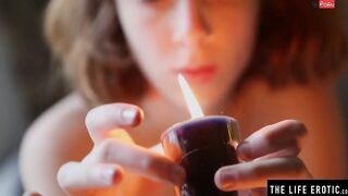 Dirty sexy Enhances her Orgasms with Candles and Hottie Wax Play