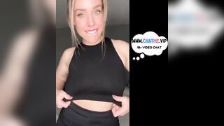 Babes flashing their sexy hot boobs with joy