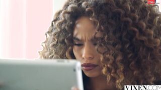 VIXEN Great thin Cecilia Lion seduces her playboy boss