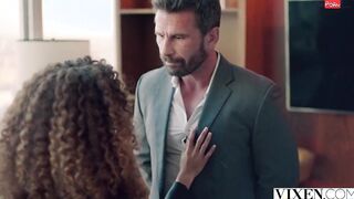 VIXEN Great thin Cecilia Lion seduces her playboy boss