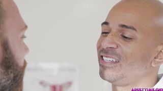 Dr. Brogan gets his face messed up by an epic cumshot!