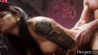 Deeper. Nina explores pleasure and pain with tattoo artist