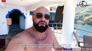 Public Boned with a big tit tattooed Hispanic