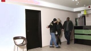Blonde Linda Ray Blowing and Fucking African Penis