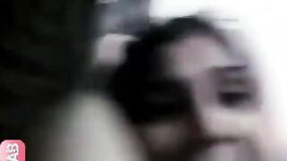 Muslim girl in cafe on velantine day