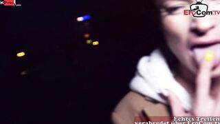 Thin german red haired bitch meet and pounded on street for real sexdate