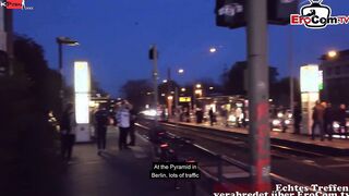 Thin german red haired bitch meet and pounded on street for real sexdate