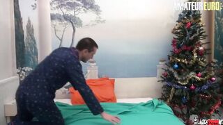 AMATEUREURO - Gigantic Boobies Red Haired Gifts Her Cunt On Christmas