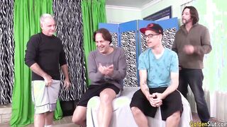 Older Tart Skyler Haven Uses All 3 Holes to Satisfy 4 Lusty Men