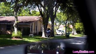 Campus security catches gfs with toys then fucks them