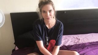 Caught my stepsister-in-law masturbating POV