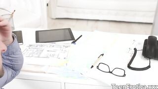 Amorous Hot Katrin Tequila and Her Boss Engage into Anal Sex