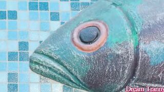 Spicy Shemale Nicolly Pantoja Interrupts Her Bath Tub to Masturbate with a Sex Toy