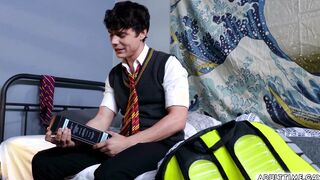 Horny Asher Day and Harley Xavier lick asses