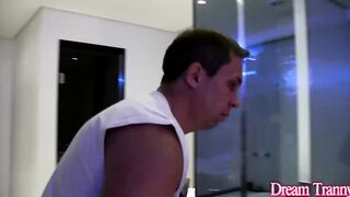 Reluctant Ladyboy Bruna Castro Is Persuaded to Fucked by a Perver