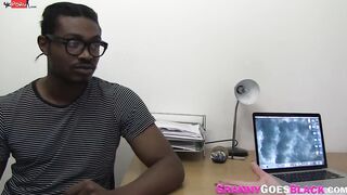 Mature Lady Gobbles and Rides Black Penis
