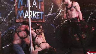 Marco and Ryan release their cocks for Isaac