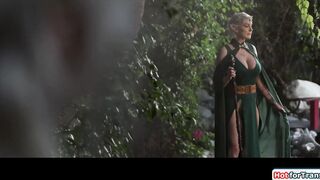 Busty ts elf Izzy Wilde fucks milf elf