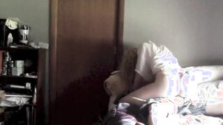 Spying on my sister as she rides my friend Harry