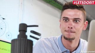 HORNY HOSTEL - Claudia Bavel Follows Long Cock Directions