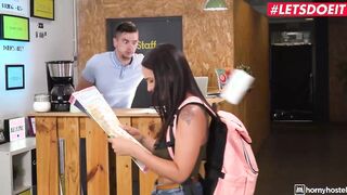 HORNY HOSTEL - Claudia Bavel Follows Long Cock Directions