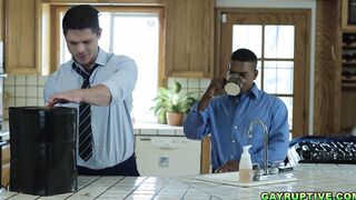 Devin help Adrian to release his load of cum