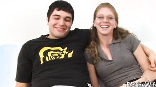 Ebony Guy Stretches Housewife Jenny Leigh While Her Cuck Watches