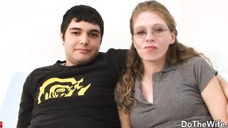 Ebony Guy Stretches Housewife Jenny Leigh While Her Cuck Watches