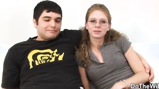Ebony Guy Stretches Housewife Jenny Leigh While Her Cuck Watches