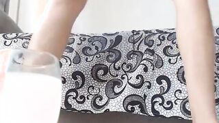Hot Chick squirts and drinks it