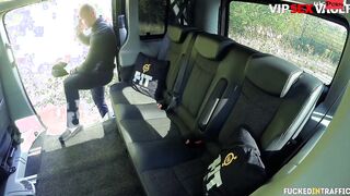 SCREWED IN TRAFFIC - Turned On Dark Hair Is Down To Banged Her Driver - VIP SEX VAULT