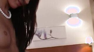 Cute perky tits goddess Barbara Bonita masturbates solo