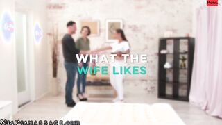NURU RUBS - Casey Calvert Has A Threesome With Masseuse April Olsen For Her Wedding Anniversary
